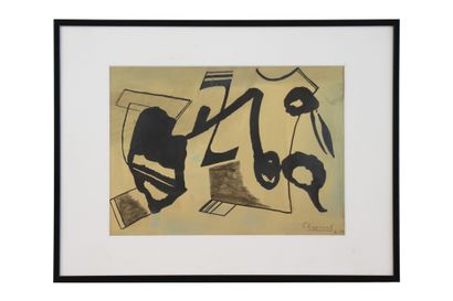 CHAPOVAL Youla (1919-1951) CHAPOVAL Youla (1919-1951). Composition. Ink and wash... Gazette Drouot