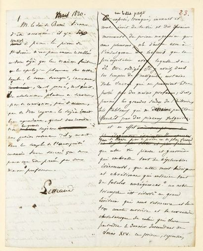 HUGO, Victor (1802-1885) 
Littérature et Philosophie mêlées. Journal des idées, des...