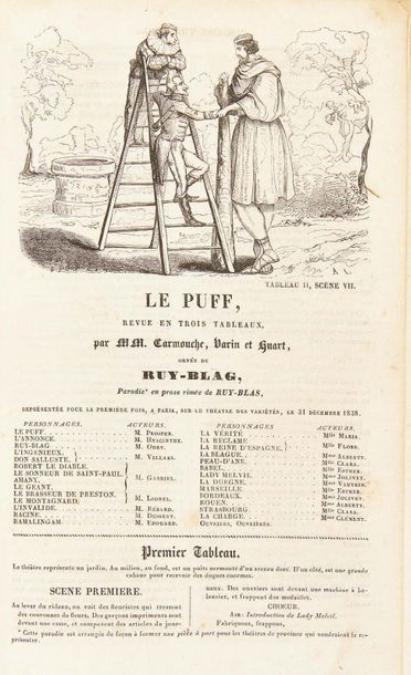 [HUGO, Victor] (1802-1885) 
Le Puff [Paris, Marchant éditeur, 1839]
In-8 (25,5 x...
