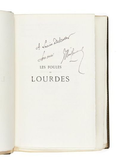 HUYSMANS, Joris-Karl (1848-1907) 
Les Foules de Lourdes Paris, P.-V. Stock, 1906
In-8...