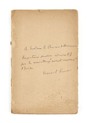[PROUST, Marcel] (1871-1922). RUSKIN, John (1819-1900) 
La Bible d'Amiens
Paris,...