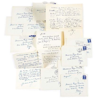 CHARDONNE, Jacques 
Set of 21 autograph letters signed to Roger
Nimier.
La Frette...