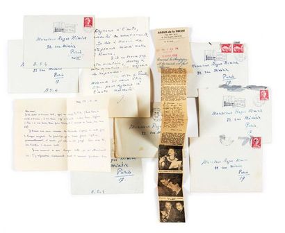 CHARDONNE, Jacques 
Set of 19 autograph letters, including 18 signed to
Roger Nimier.
La...