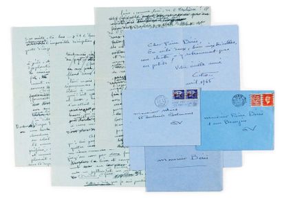 COLETTE, Sidonie-Gabrielle 
Réunion de manuscrits autographes et de lettres autographes...