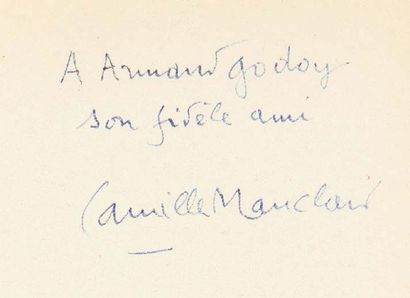 MAUCLAIR, Camille 
Réunion de 2 ouvrages en édition originale, avec envois autographes...