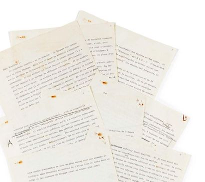 SAINT EXUPÉRY, Antoine de 
Typed letter to René
Planiol.
[circa 1942].
7 typed p....