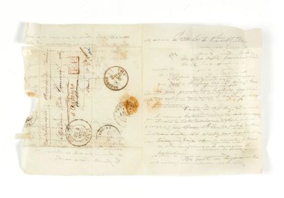  3 OCTOBER 1870 Letter with military frankness, handwritten mention Armée de Paris,...