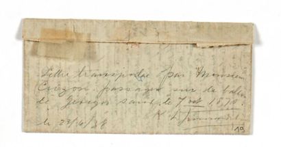 null 6 OCTOBRE 1870 20c lauré non oblitéré sur Lm du 6 octobre 1870 pour MAURE-DE-BRETAGNE...