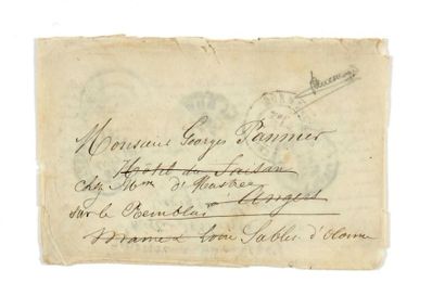  16 DÉCEMBRE 1870 Enveloppe sans timbre et sans cachet de départ avec Lm du 16 décembre...