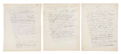 SAINT-EXUPÉRY (Antoine de) 
Autograph and typewritten manuscript of Pilote de guerre.
[ca....