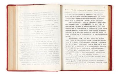 SAINT-EXUPÉRY (Antoine de) 
Original typewritten and corrected from Vol sur Arras...