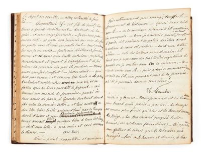 BARBEY d'AUREVILLY (Jules) 
Manuscrit autographe pour le [Premier Memorandum, 1836-1838].
[Paris,...