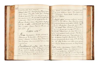 BOSSUET (Jacques-Bénigne) 
Manuscrit des Lettres spirituelles de feu Mgr. Bossuet...