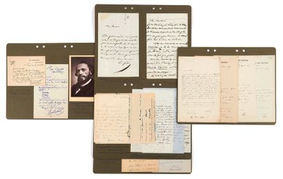 [Littérature] 
Collection d'autographes littéraires.
XIXe-début du XXe siècle.
Ens....