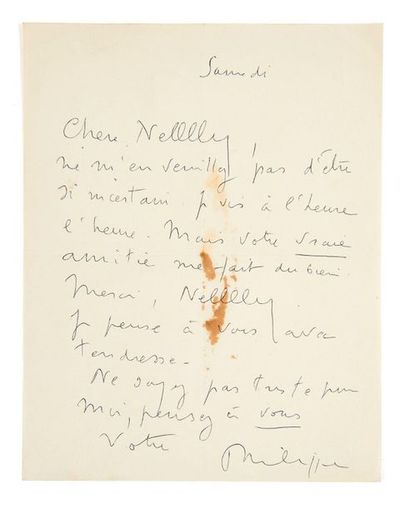 Soupault (Philippe) 
Lettres autographes signées.
1951-1971.
198 p., de l'in-12 à...