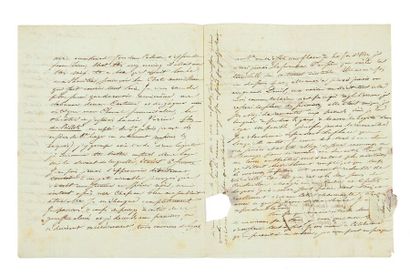 STENDHAL Lettre autographe signée.
Paris, 18 décembre (1810).
4 p. in-4 à l'encre...