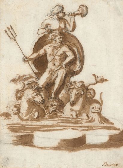 Ecole italienne du XVIIIe siècle
 



Projet de fontaine avec la figure de Neptune


Lavis... Gazette Drouot