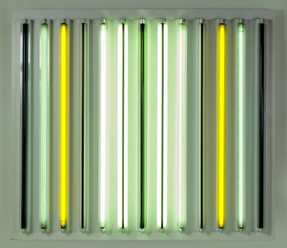  Robert IRWIN (Né en 1928)
Both / And - 2010
Néons et système électrique sur panneau


Neon... Gazette Drouot