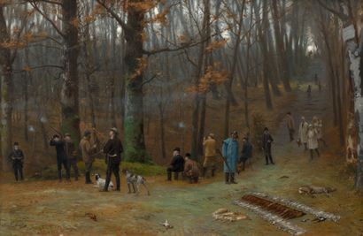  Jean-Léon GÉRÔME Vesoul, 1824 - Paris, 1904
Hunting in the Forest of Meudon, known... Gazette Drouot