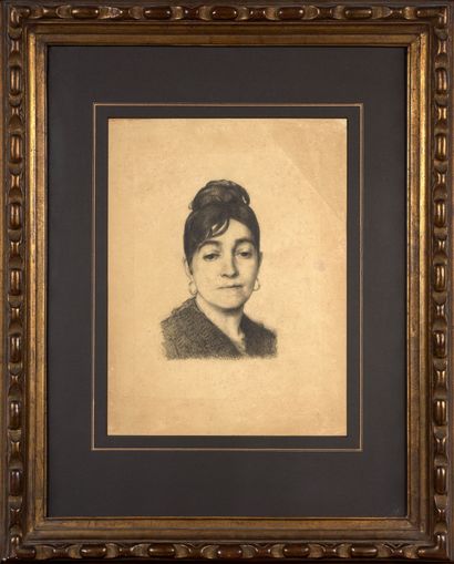  Félix BRACQUEMOND (Paris, 1833 - Sèvres, 1914)


Portrait de Marie Bracquemond

Fusain


(Légèrement... Gazette Drouot
