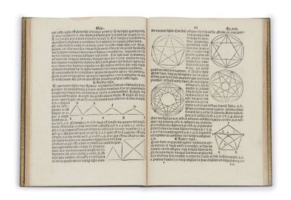 CHARLES DE BOVELLES (1478-1567) Geometrie en francoys
Paris, H. Estienne, 1511
In-8...