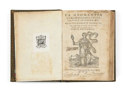 BARTHÉLÉMY COCLES (1467-1504) JEAN GUEBER La Geomantia [suivi de:] De la Geomantia...