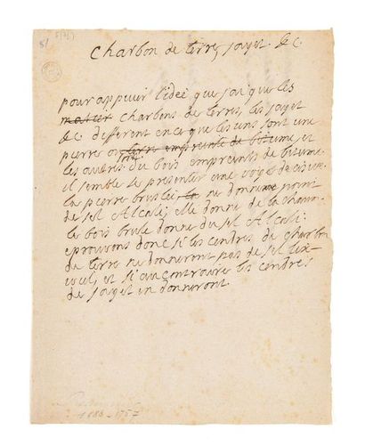 [RENÉ-ANTOINE DE FERCHAULT DE REAUMUR] (1683-1757)