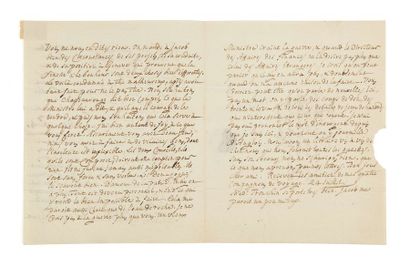 THÉODORE TRONCHIN (1709-1781) Lettre autographe à monsieur de Franchi [Spa], 24 juillet...