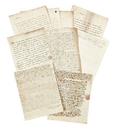 FAMILLE MONTGOLFIER Réunion de 16 lettres autographes
Paris, Lyon, 24 novembre 1783...