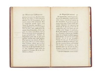FRANZ ANTON MESMER (1734- 1815) Mémoire sur la découverte du magnétisme animal
Paris,...