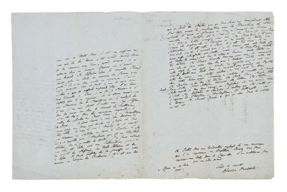 ALEXANDER VON HUMBOLDT (1769-1859) Lettre autographe signée à John
Vaughan
Rome,...
