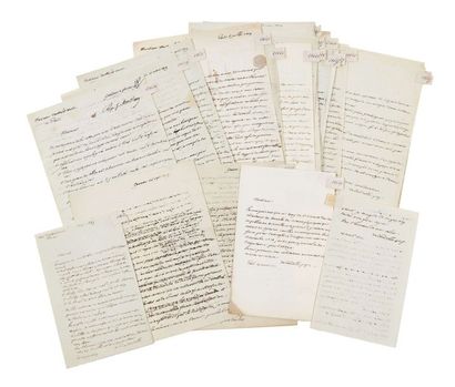 AUGUSTE PYRAME DE CANDOLLE (1778-1841) Réunion de 21 lettres autographes signées...