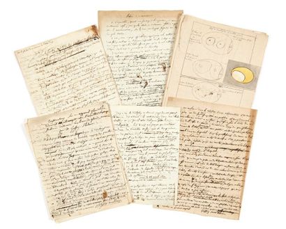 Étienne GEOFFROY SAINT-HILAIRE (1772-1844) Réunion de 17 manuscrits autographes [S.l.],...