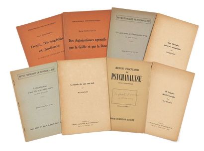 Marie BONAPARTE (1882-1962) Ensemble de 8 tirés-à-part
Paris, 1928-1950
Ens. 8 plaquettes...