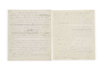 ALBERT EINSTEIN (1879-1955 «Altes und Neues zur Feld-Theorie»: manuscrit autographe...