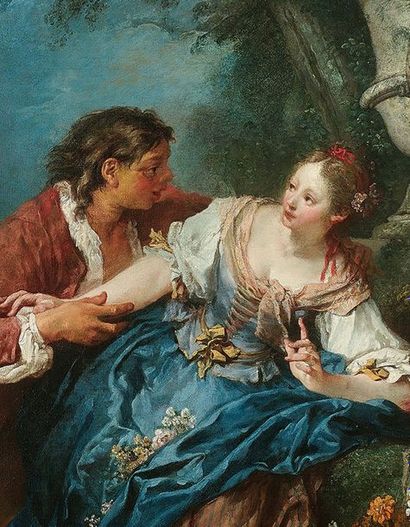 Francois Boucher (1703-1770) La jardinière surprise

Huile sur toile
Portait la mention...