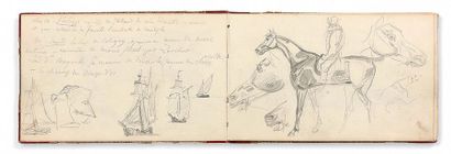 Eugène DELACROIX (1798-1863) Album d'Angleterre: Vues de Londres, de la Tamise, de...