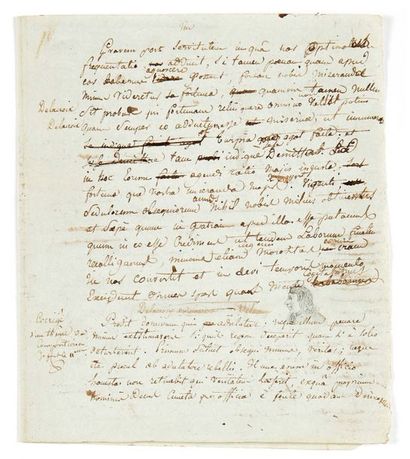 Eugène DELACROIX (1798-1863) Manuscrit autographe [S.l.n.d.]
4 p. sur 2 doubles f....