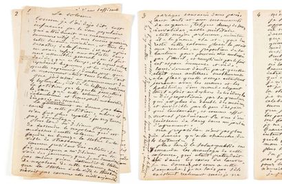 Gustave Courbet (1819-1877) «La Colonne»: manuscrit autographe
[S.l., après 1871]
7...