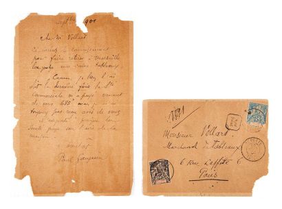 Paul GAUGUIN (1848-1903) Lettre autographe signée à Ambroise Vollard
Tahiti, septembre...