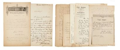 [CAMILLE PISSARRO] (1830-1903) Réunion de 20 lettres autographes signées à Camille...