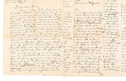Piet MONDRIAN (1872-1944) Réunion de 7 lettres autographes signées, 1 comportant...