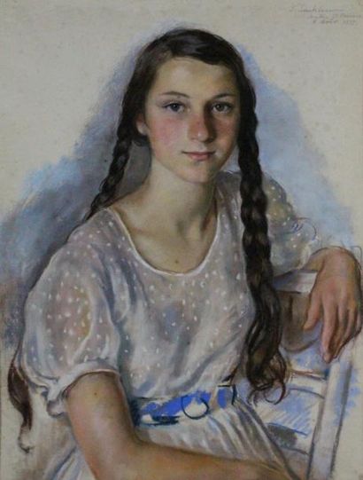 Zinaïda Evgenievna SEREBRIAKOVA (Neskoutchnoie, Russie, 1884 - Paris, 1967) École... Gazette Drouot