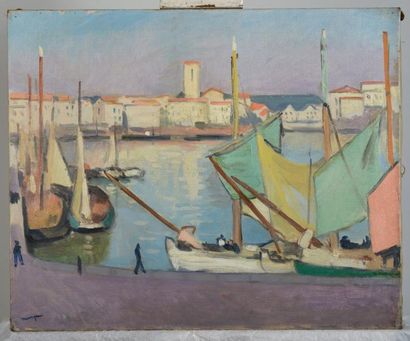 Albert Marquet Albert MARQUET (1875-1947)
La Rochelle, effets de lumière sur l'eau
Huile... Gazette Drouot