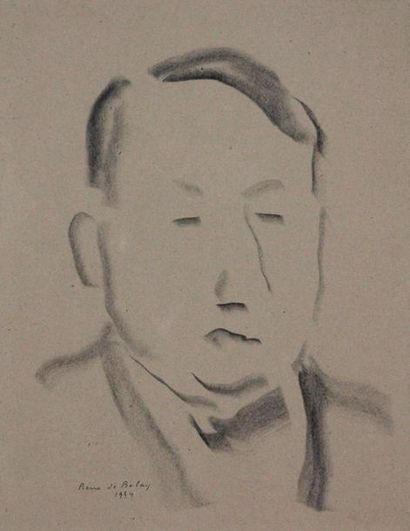Pierre de BELAY Pierre de BELAY (1890-1947)

Portrait d’homme (1934)

Fusain signé... Gazette Drouot