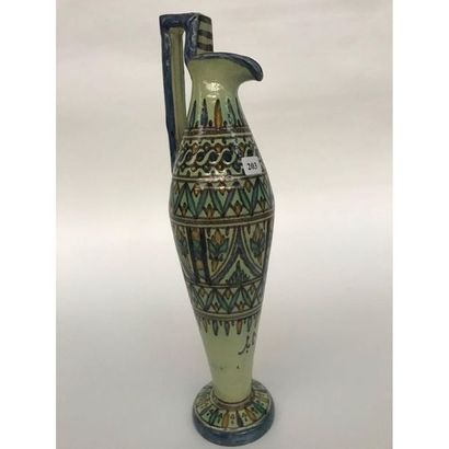 null Chianti vase of KHARRAZ NABEUL Around 1930/40. H.42cm. 
