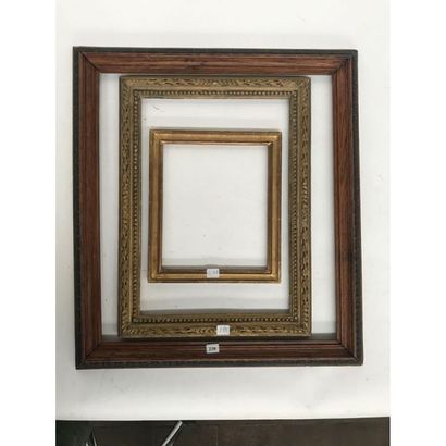 null SET OF 3 FRAMES IN THE SPIRIT LOUIS XVI in natural wood or gilded wood. Int....