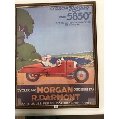 null DISPLAY representing (reprint) an advertisement for the Morgan Cycle car built...