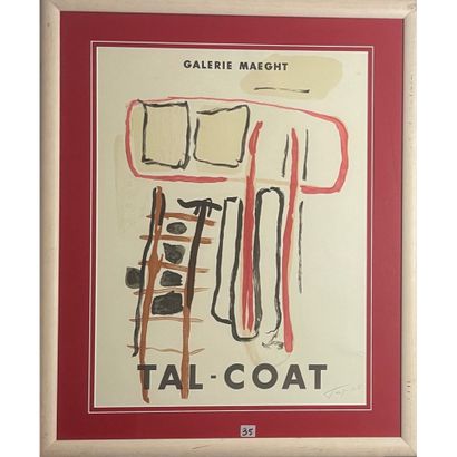 null TAL-COAT Pierre Louis Corentin (1905 1985). "Composition". Lithograph, poster...