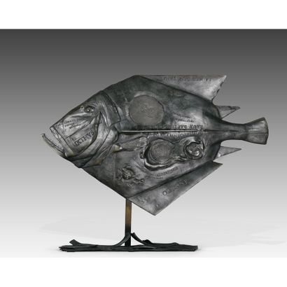 null TREMOIS Pierre-Yves. (1921-2020). « Le poisson » 2006. bronze original ciselé...